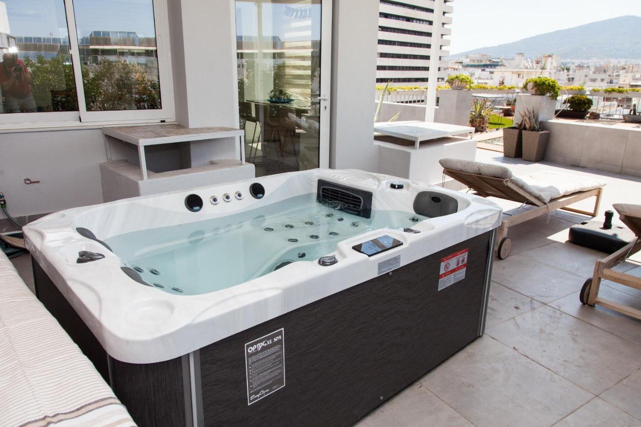 Gorgeous Penthouse With Private Jacuzzi And Amazing View! Apartment Athens Exterior photo